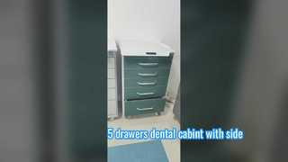 Cabina dental 5 cajones con bandeja lateral.
