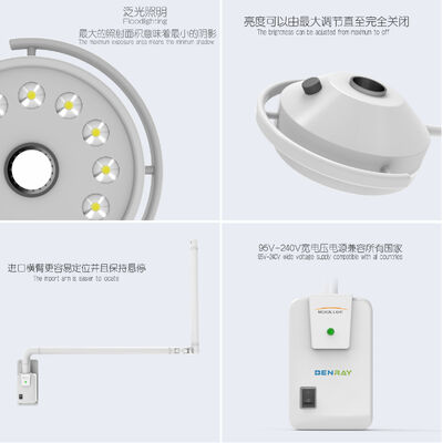 OT Light  Surgical Led Dental OT Supplier Examination Medical Hospital Shadowless Wall Mounted Battery Ceiling Operating Lamp