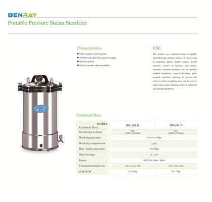 Medical Autocalve Electric High Pressure Sterilizer