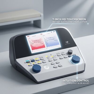 QA700 Type 2 Clinical Audiometer Diagnostic Hearing Test System with 7 Inch Touchscreen