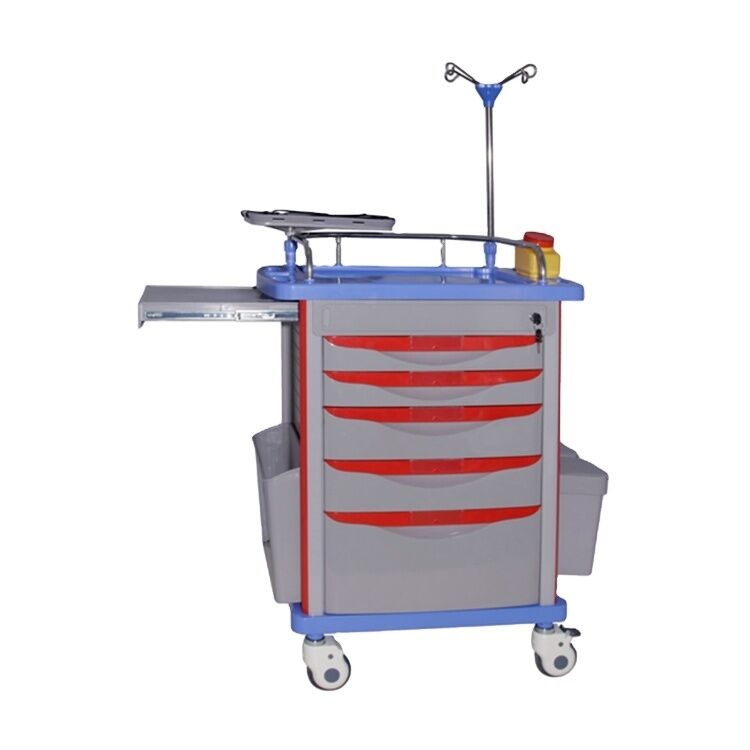 Guangzhou Cheap Hospital Emergency Trolley Equipment Resuscitation Trolley Pediatric Medical Crash Cart Price