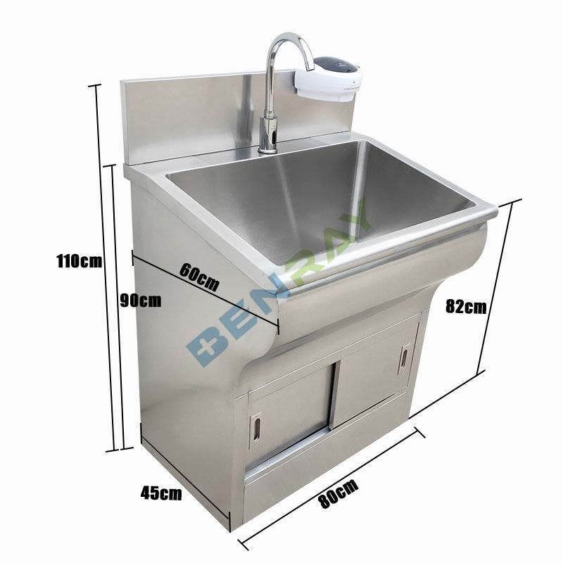 Stainless Steel induction faucet Wash Sink for one Person