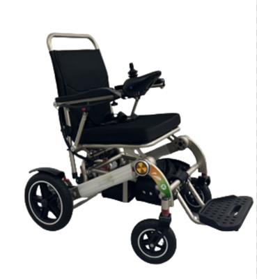 Silla de ruedas eléctrica plegable con respaldo bajo