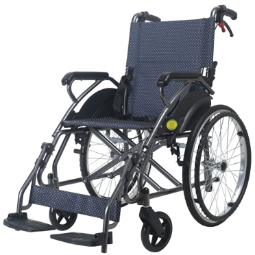 Silla de ruedas con asiento blando de aleación de aluminio