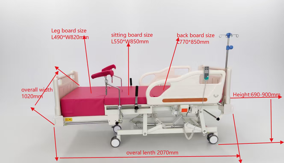 Hospital Clínica Ginecología Obstetricia Parto eléctrico cama de mesa de operaciones