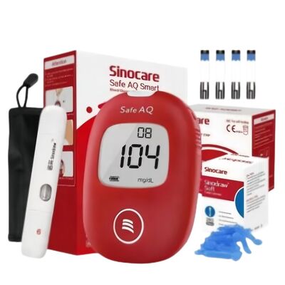 Medidor de Glucosa en Sangre Preciso para Uso Doméstico, Monitor de Glucosa en Sangre, Medidor de Azúcar en Sangre con 50 Tiras Reactivas y 50 Lancetas Estériles